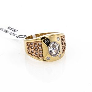 ANILLO CON ZIRCON 3 OROS TK