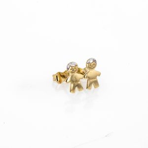 ARETES TOPOS NIÑO 2 OROS TK