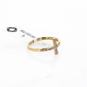 ANILLO CRUZ 2 OROS TK