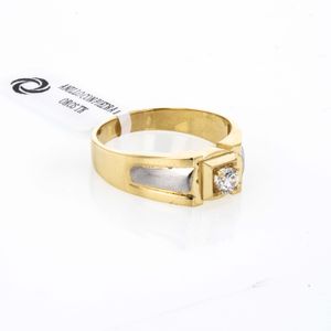 ANILLO CON PIEDRA 2 OROS TK