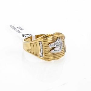 ANILLO CABALLO 2 OROS TK