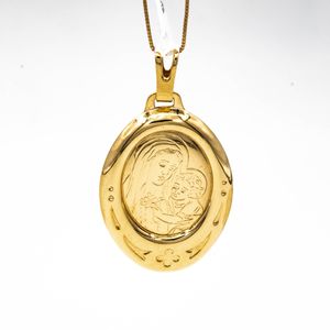 DIJE OVALADO VIRGEN