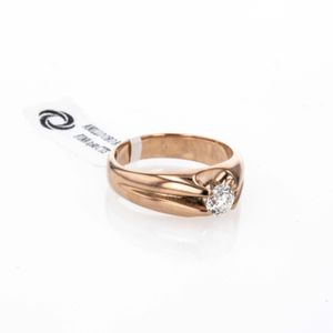 ANILLO ORO ROSA P. FINA 0,60 CTS