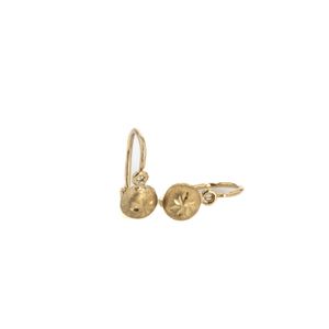 ARETES ZARCILLOS SATINADOS 18K