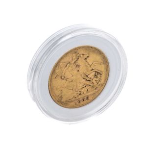 MONEDA SUDAFRICA 1 SOVEREIGN 1907 22K