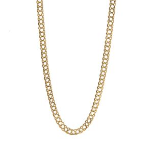 CADENA TEJIDO ROMBO 18K