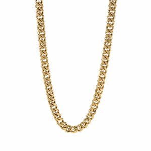 CADENA TEJIDO CUBANA 18K