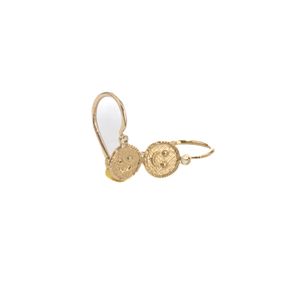 ARETES ZARCILLOS CARA FELIZ 18K