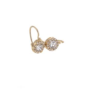 ARETES ZARCILLOS CON ZIRCONES 18K