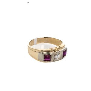ANILLO PIEDRA FINA 14K