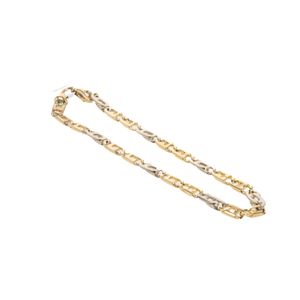 PULSERA OJO DE PAJARO 2 TONOS 18K