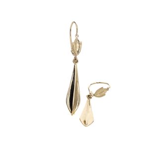 ARETES ZARCILLOS LARGOS 18K