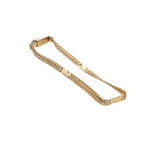 PULSERA TEJIDO CHINO CON DIJES 18K