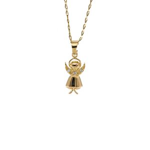 DIJE ANGEL CON ZIRCONES 18K
