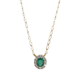 CADENA 18K - P. FINA - ESMERALDA