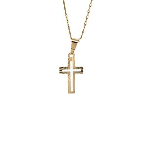 DIJE CRUZ DIAMANTADA 18K