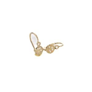 ARETES ZARCILLOS CARA FELIZ 18K