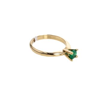 ANILLO 18K - P. FINA - EMERALDA -