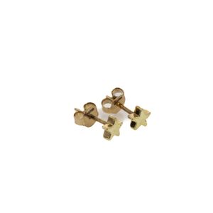 ARETES TOPOS ESTRELLA 18K