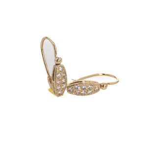 ARETES ZARCILLOS CON ZIRCONES 18K