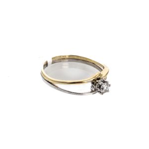 ANILLO 18K - P. FINA - 0,16 CT APROX