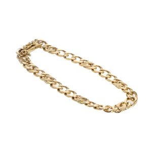 PULSERA CUBANA ALTERNADA 18K