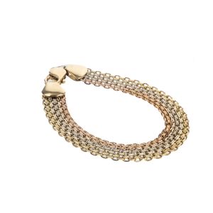PULSERA BISMARK 3 COLORES 18K