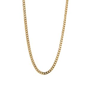 CADENA TEJIDO CUBANA 18K