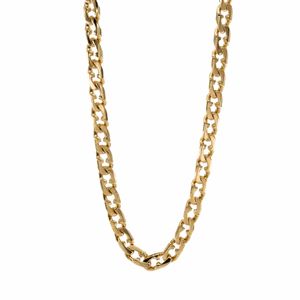 CADENA TEJIDO ANCLA 18K
