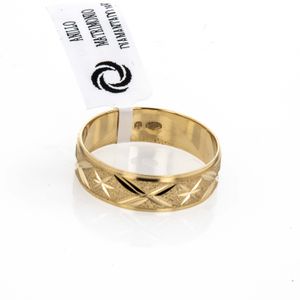ANILLO MATRIMONIO DIAMANTADO 18K