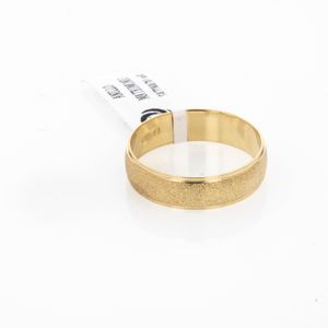 ANILLO MATRIMONIO SATINADO 18K