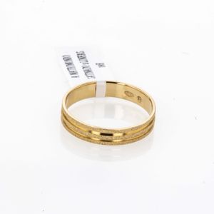 ANILLO DE MATRIMONIO SATINADO 18K