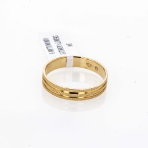 ANILLO DE MATRIMONIO SATINADO 18K