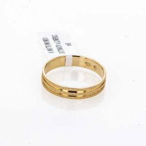 ANILLO DE MATRIMONIO SATINADO 18K