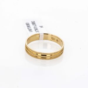 ANILLO DE MATRIMONIO SATINADO 18K