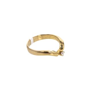 ANILLO PIEDRA FINA 18K