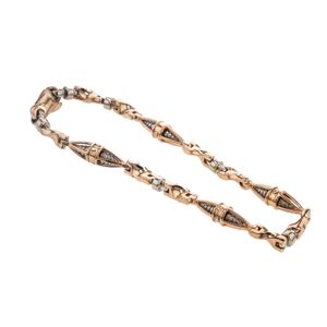 PULSERA 2 COLORES 18K
