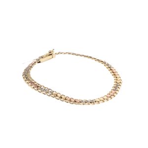 PULSERA BISMARK CON ZIRCONES 18K
