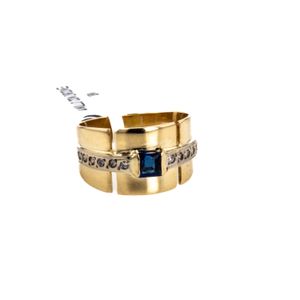 ANILLO CON ZIRCONES 18K