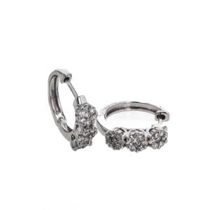 ARETES PIEDRA FINA 18K