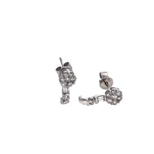ARETES PIEDRA FINA 18K