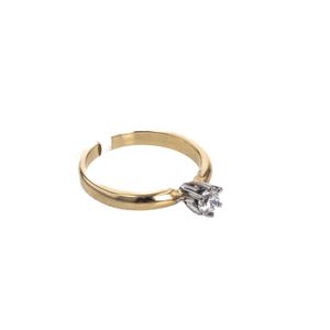 ANILLO PIEDRA FINA 18K