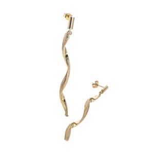 ARETES TOPOS LARGOS 18K
