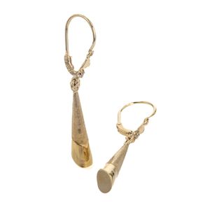 ARETES ZARCILLOS PATA DE CABRA 18K