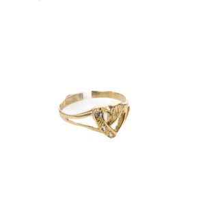 ANILLO CORAZON CON ZIRCONES 18K