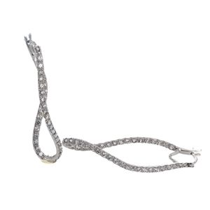 ARETES LARGOS CON ZIRCONES 18K