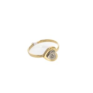 ANILLO CORAZON CON ZIRCON 18K