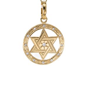DIJE ESTRELLA DE DAVID 18K