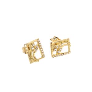 ARETES PRESION RECTANGUNLO 2 ROSAS
