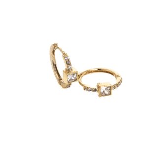 ARETES CANDONGAS CON ZIRCONES CENTRO